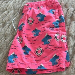 Men’s Party Pants Pink Shark Print Shorts